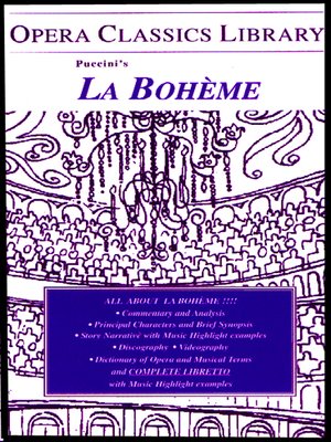 cover image of La Boheme / Opera Classics Library Series